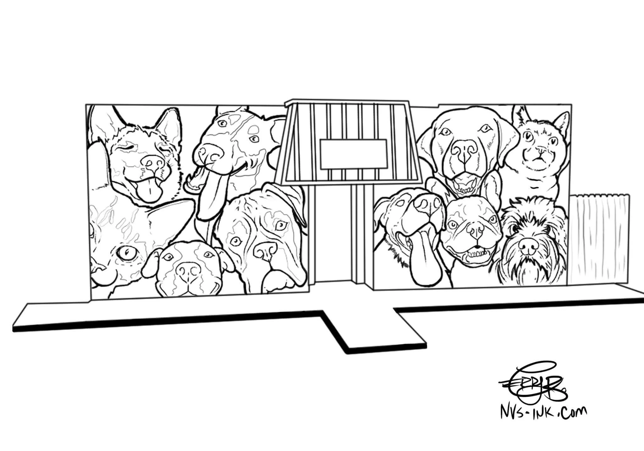 Vidor Animal Shelter Mural